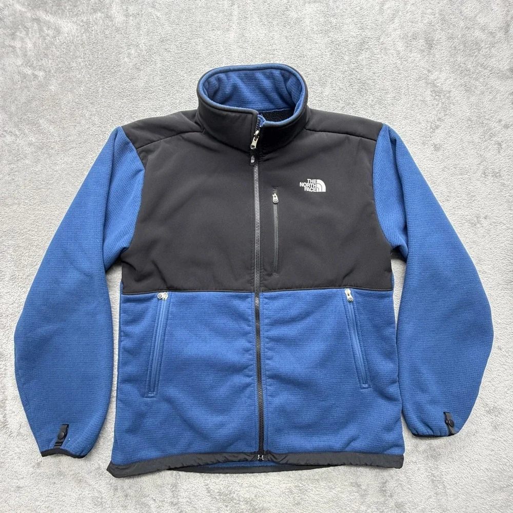 The North Face Jacket Mens XL Blue Quilted Full Zip Soft Shell Pockets